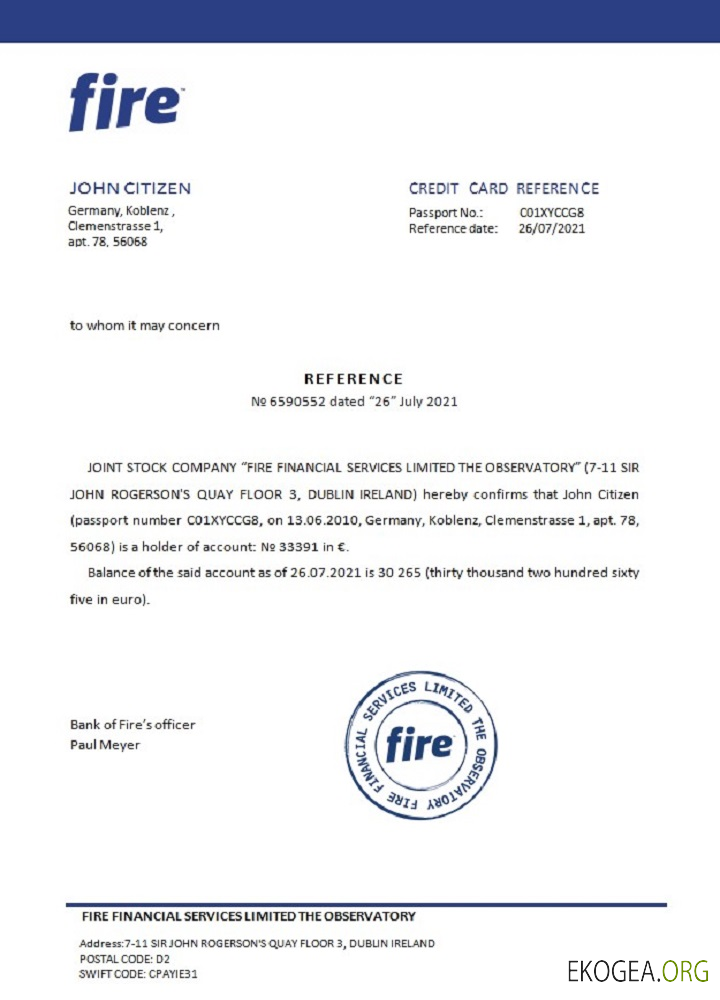 Allemagne , Fire , reference